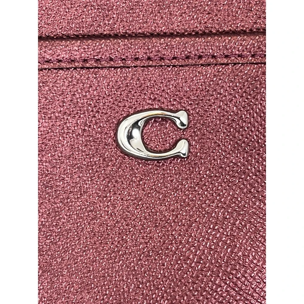 Coach Kitt Messenger Crossbody Bag in Metallic Cherry